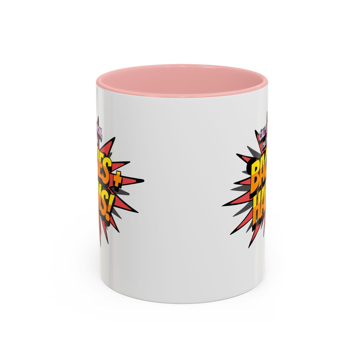 Call U Back Mom - I'm Laying Down Backies & Harms! - Accent Coffee Mug