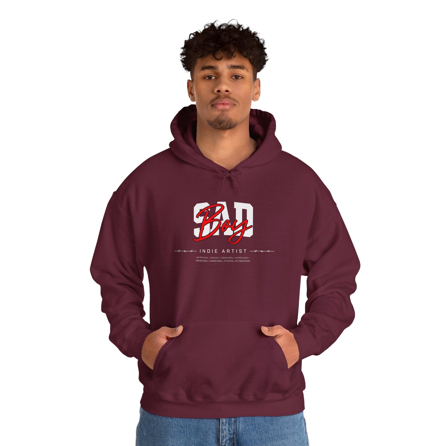 Sad Boy Indie Artist - Unisex Heavy Blend™ Hoodie