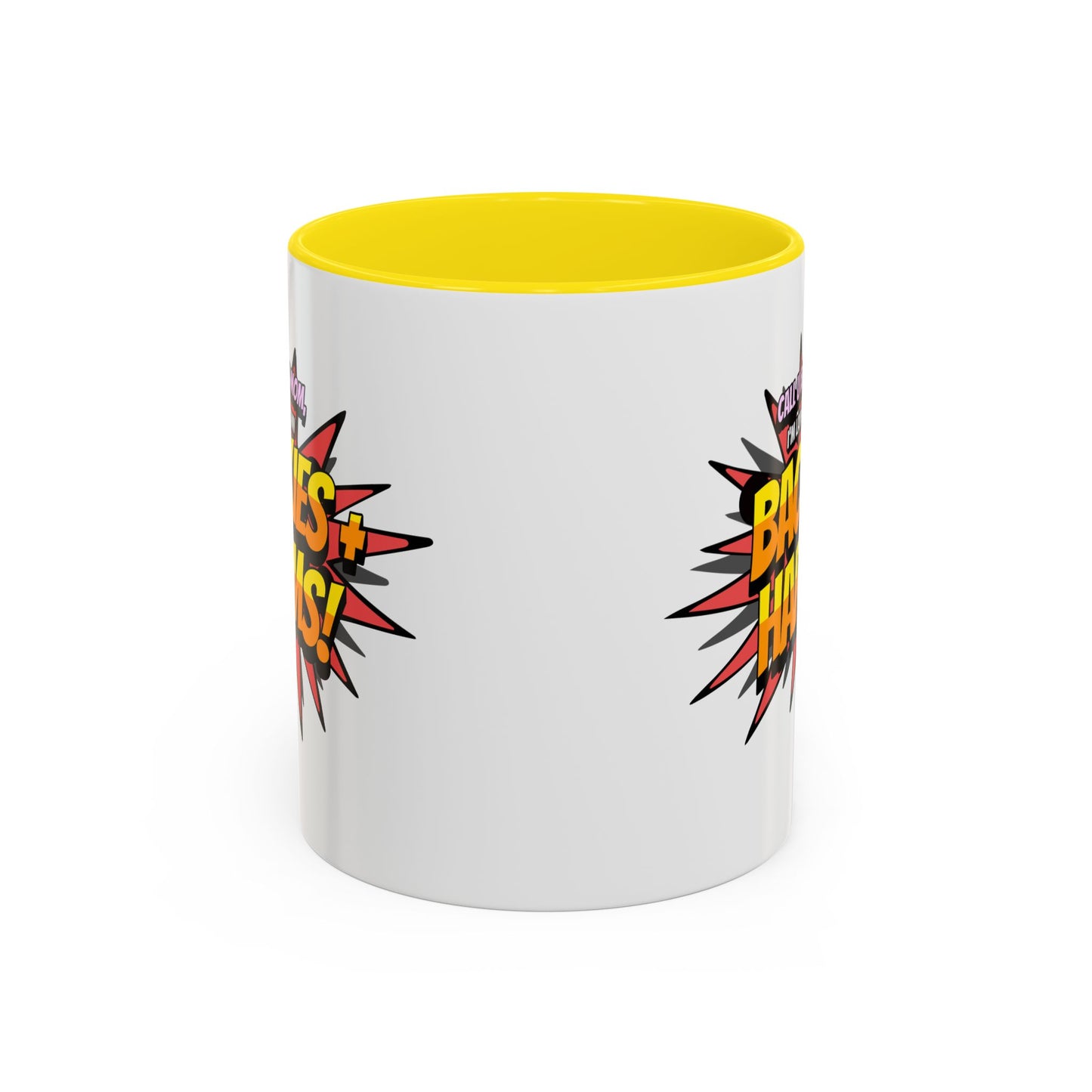 Call U Back Mom - I'm Laying Down Backies & Harms! - Accent Coffee Mug