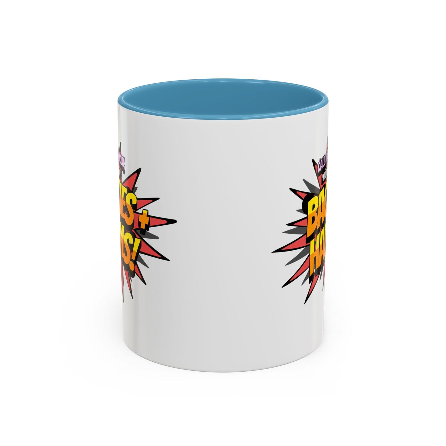 Call U Back Mom - I'm Laying Down Backies & Harms! - Accent Coffee Mug