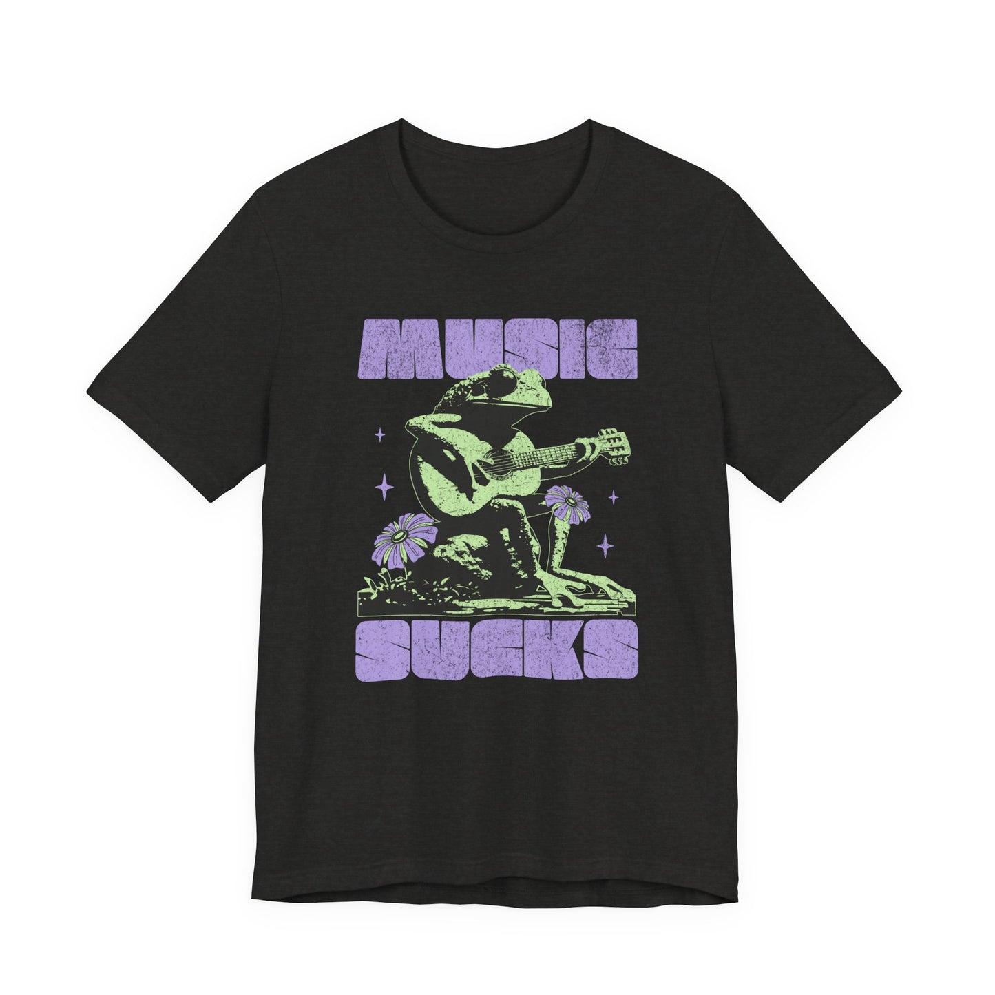 Music Sucks - Whimsy Frog Guitar Tee