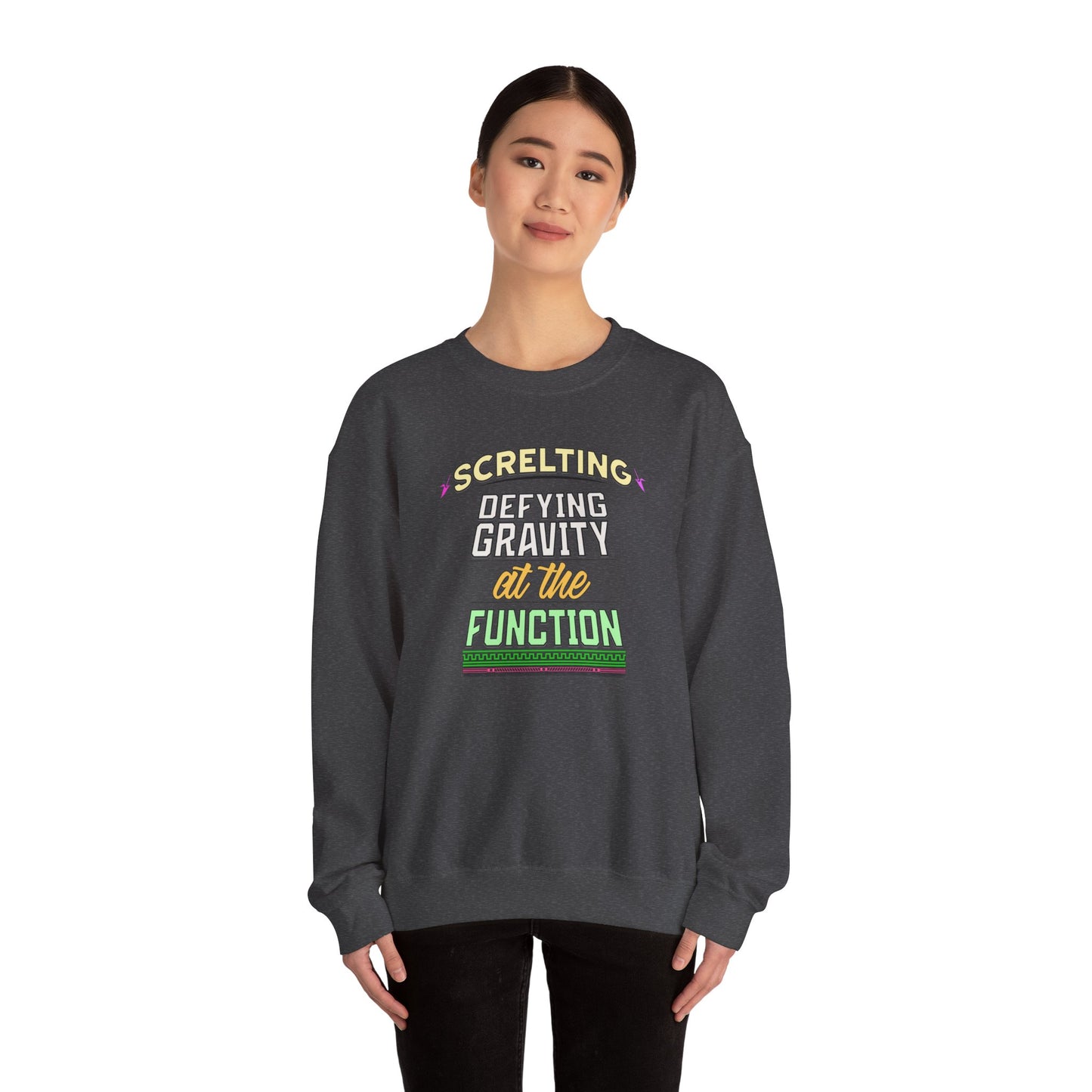 *Screlting* Defying Gravity At The Function - Singer Unisex Crewneck Sweatshirt