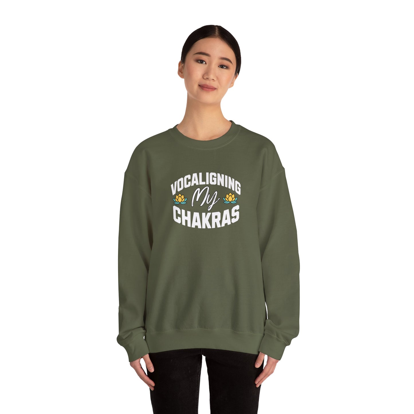 Vocaligning My Chakras - Unisex Crewneck Sweatshirt