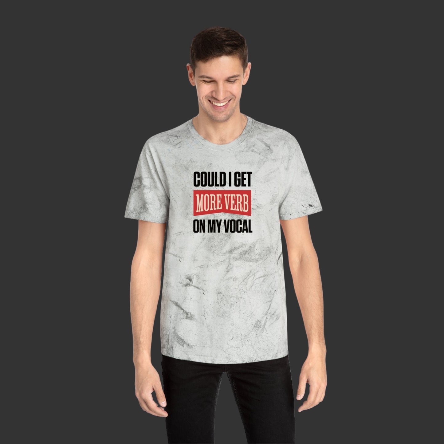 Could I Get More Verb on My Vocal - Unisex Color Blast 100% Ring-Spun Cotton T-Shirt