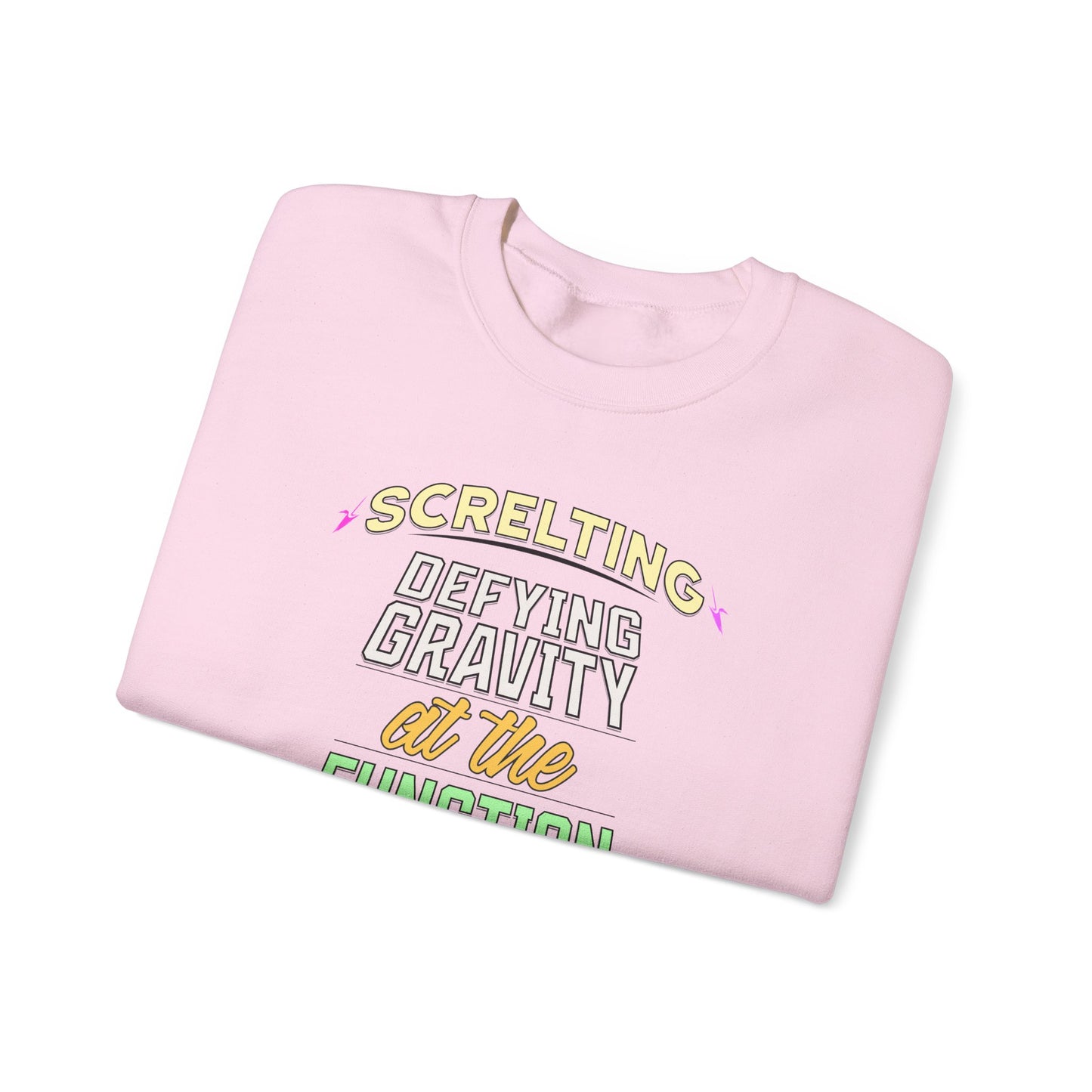 *Screlting* Defying Gravity At The Function - Singer Unisex Crewneck Sweatshirt