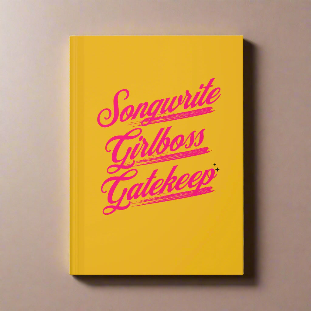 "Songwrite, Girlboss, Gatekeep" - Songwriting Hardcover Journal