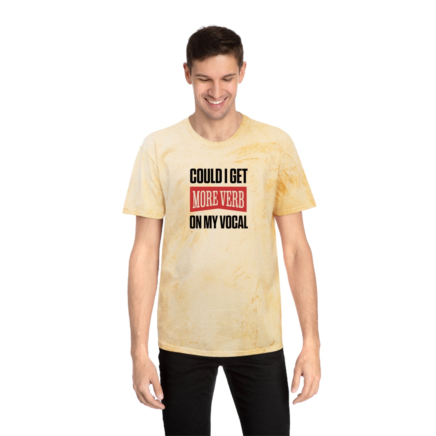 Could I Get More Verb on My Vocal - Unisex Color Blast 100% Ring-Spun Cotton T-Shirt