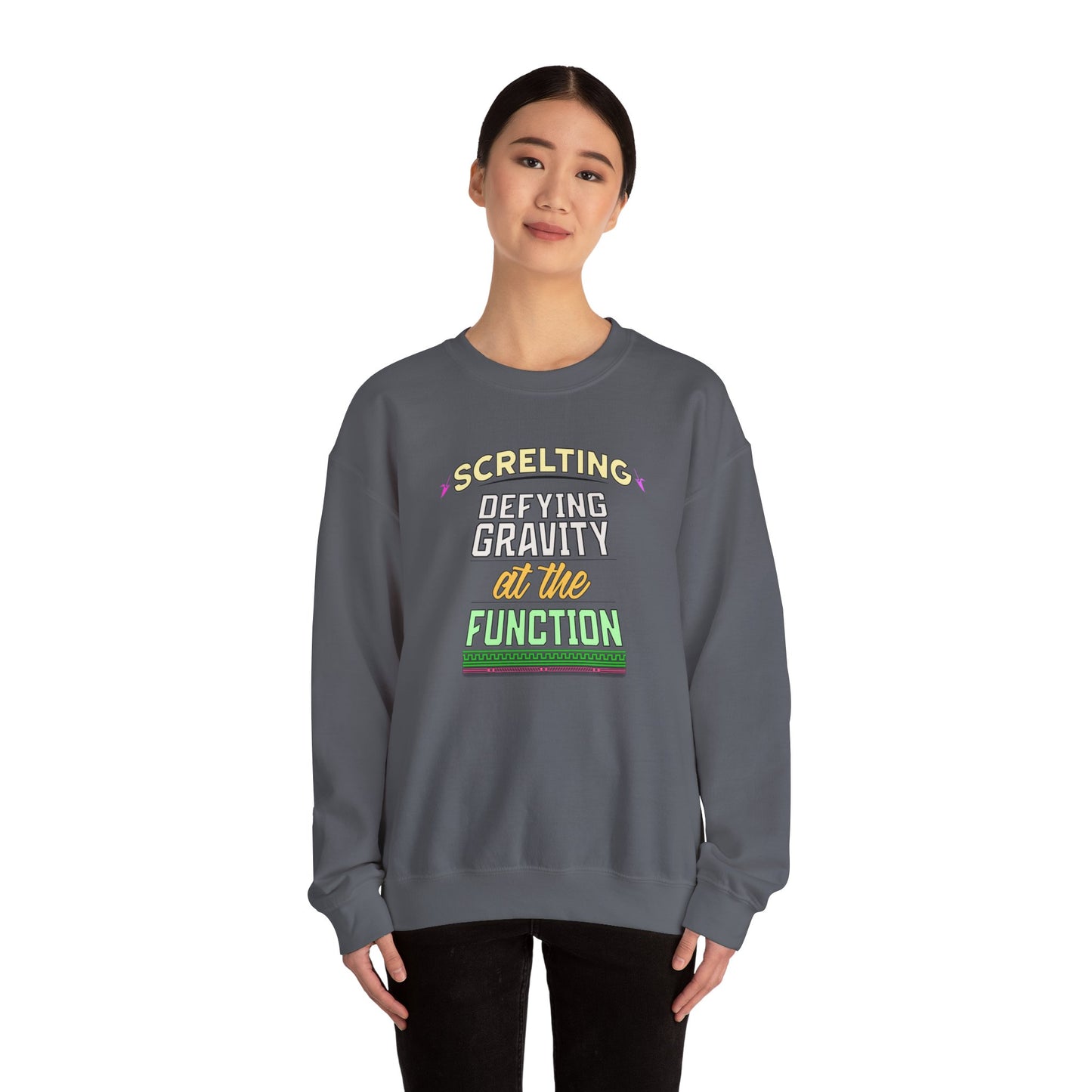 *Screlting* Defying Gravity At The Function - Singer Unisex Crewneck Sweatshirt