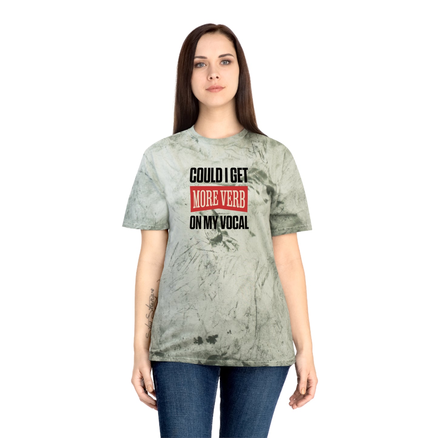 Could I Get More Verb on My Vocal - Unisex Color Blast 100% Ring-Spun Cotton T-Shirt