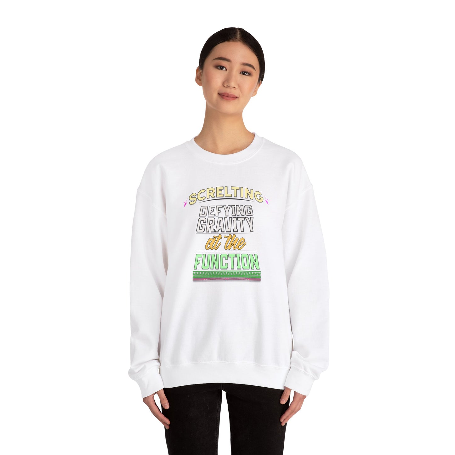 *Screlting* Defying Gravity At The Function - Singer Unisex Crewneck Sweatshirt