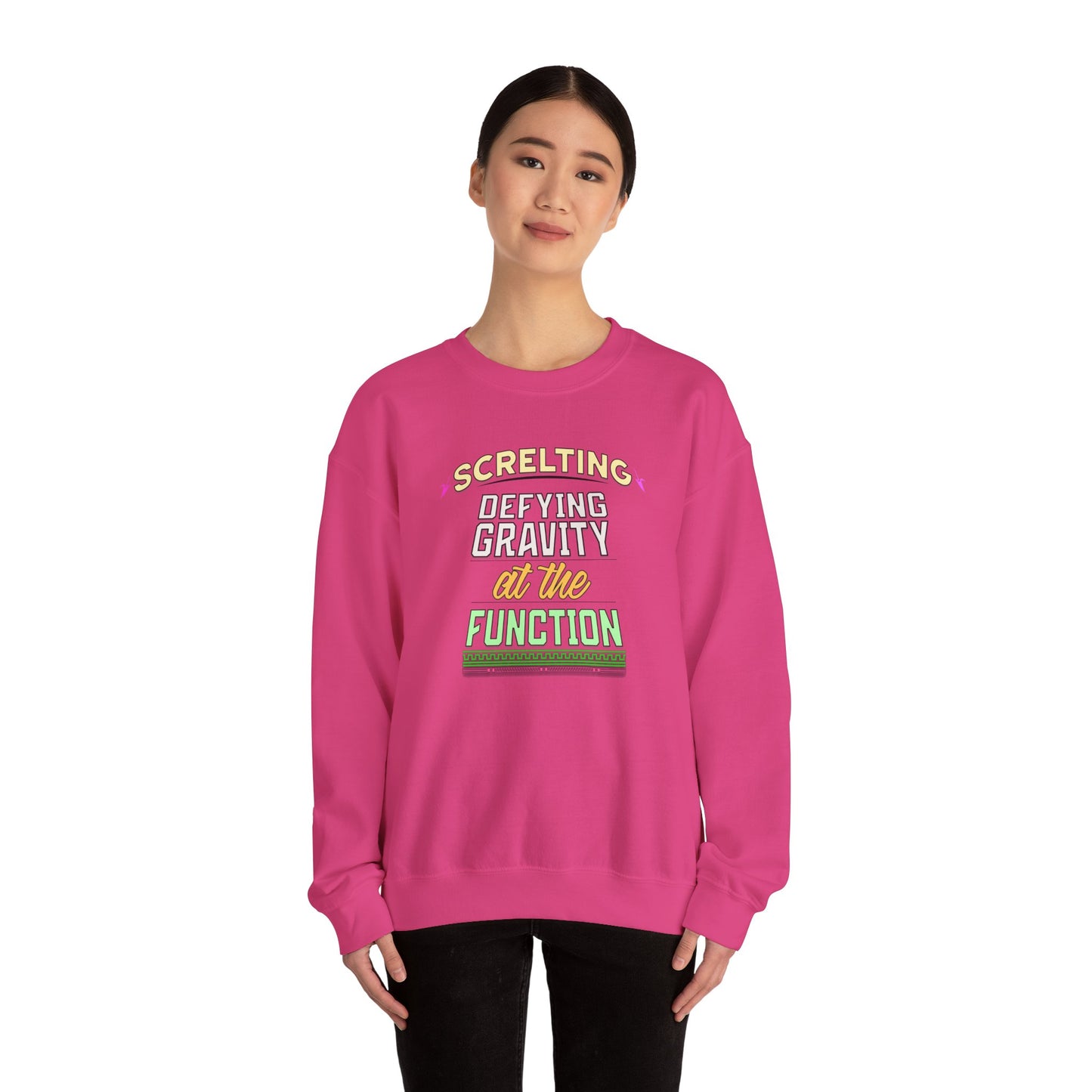 *Screlting* Defying Gravity At The Function - Singer Unisex Crewneck Sweatshirt