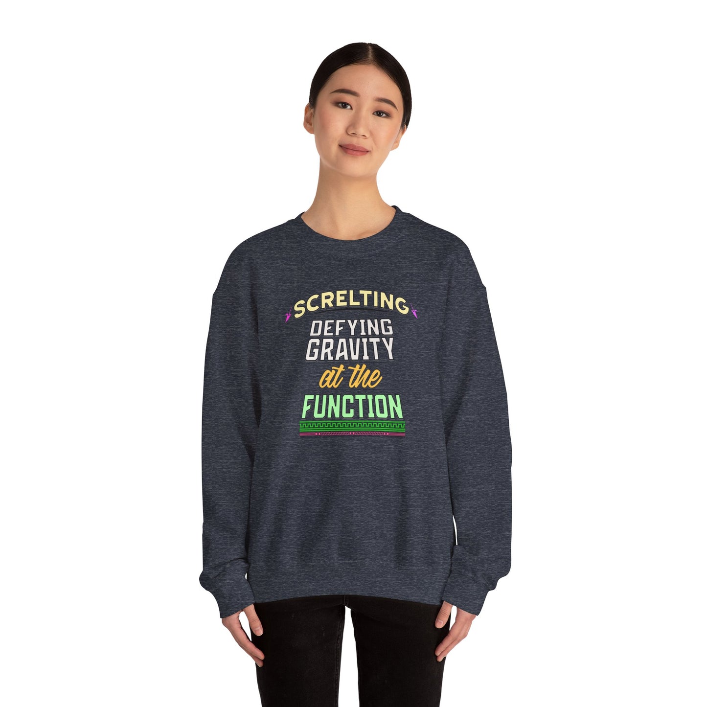 *Screlting* Defying Gravity At The Function - Singer Unisex Crewneck Sweatshirt