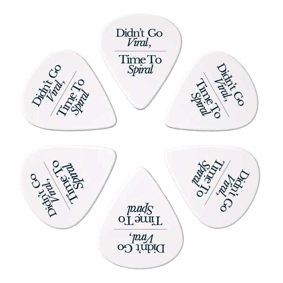 Didn't Go Viral, Time To Spiral - Guitar Picks (6-Pack)